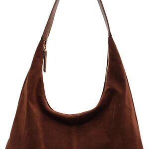 Slouchy Suede Shoulder Bags For Women Underarm Bag Womens Tote Bag Work Purses C